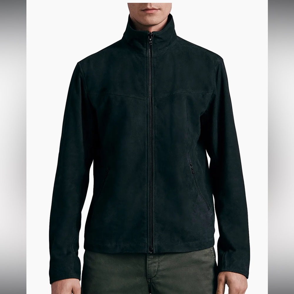 rag & bone Suede Grant Black Jacket MSRP $1,295 sz S NWOT